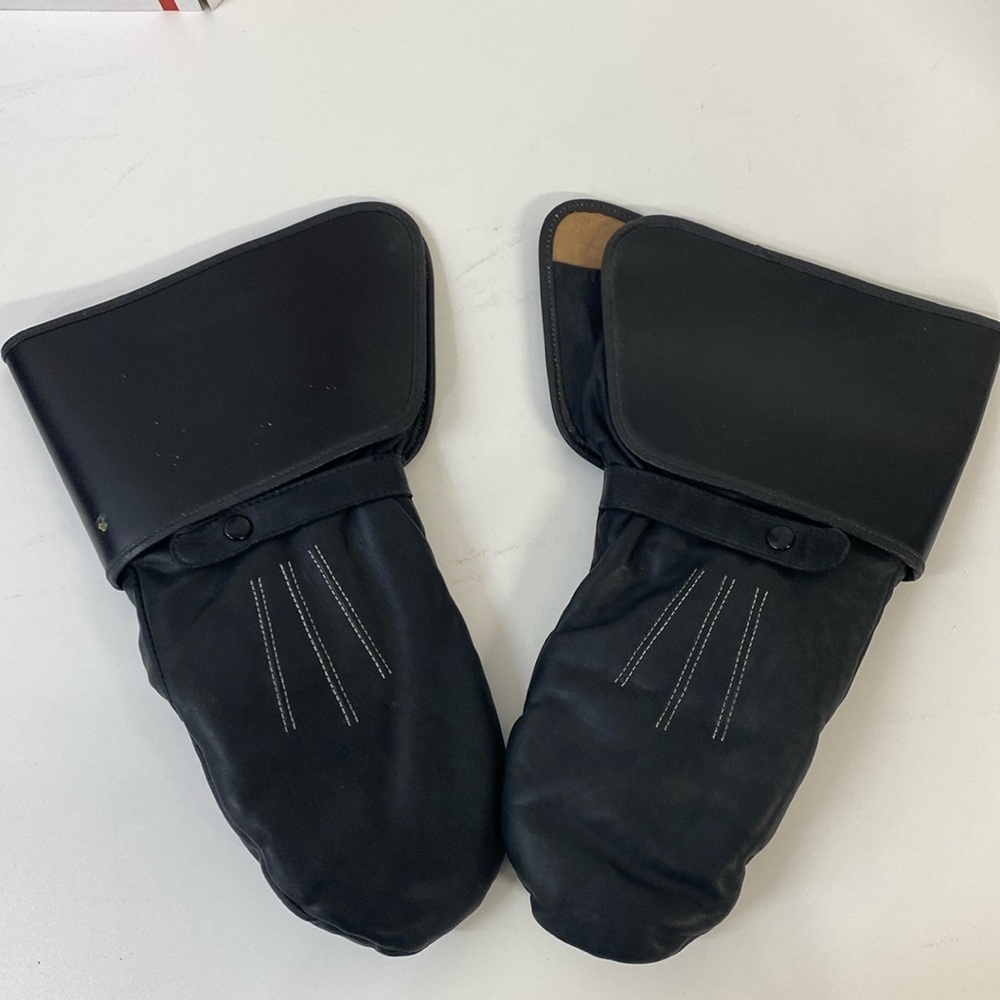 Harley Davidson Leather Shearling Lined Gloves/Mitten‎